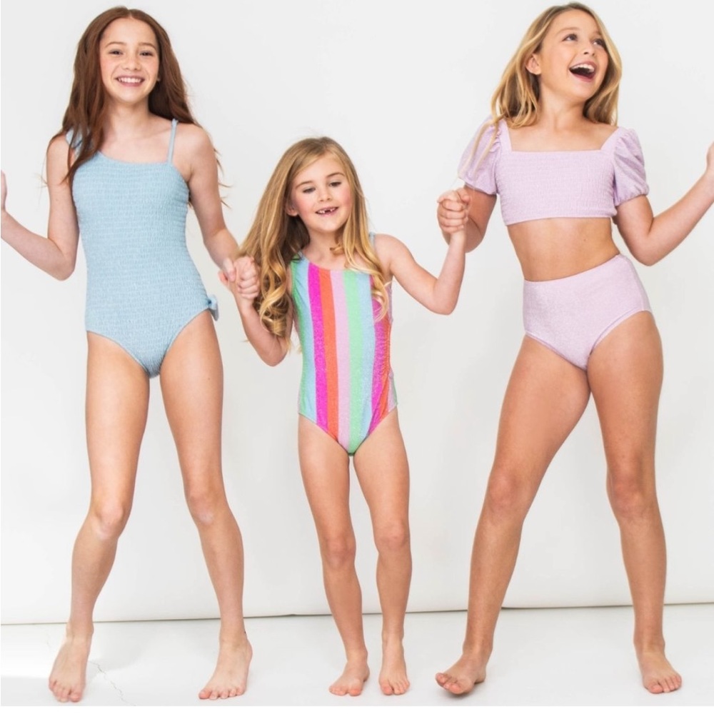 NWT Shade Critters Smocked Shimmer Swimsuit